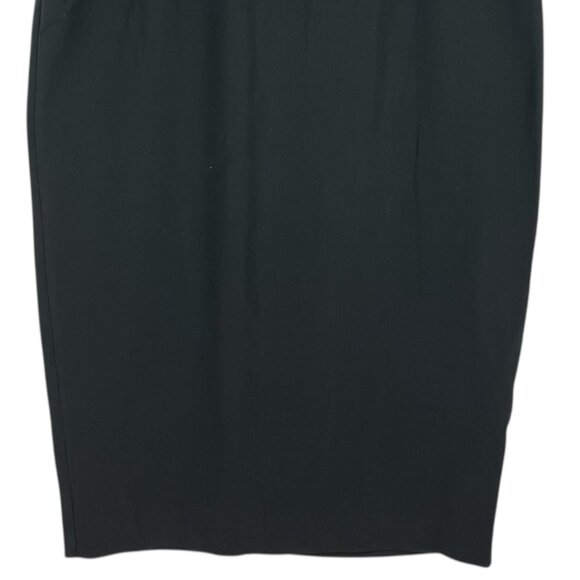 Sergio Hudson Women's Black Long Sleeve Zip Back Midi Sheath Dress Sz Large NWT - Picture 8 of 14